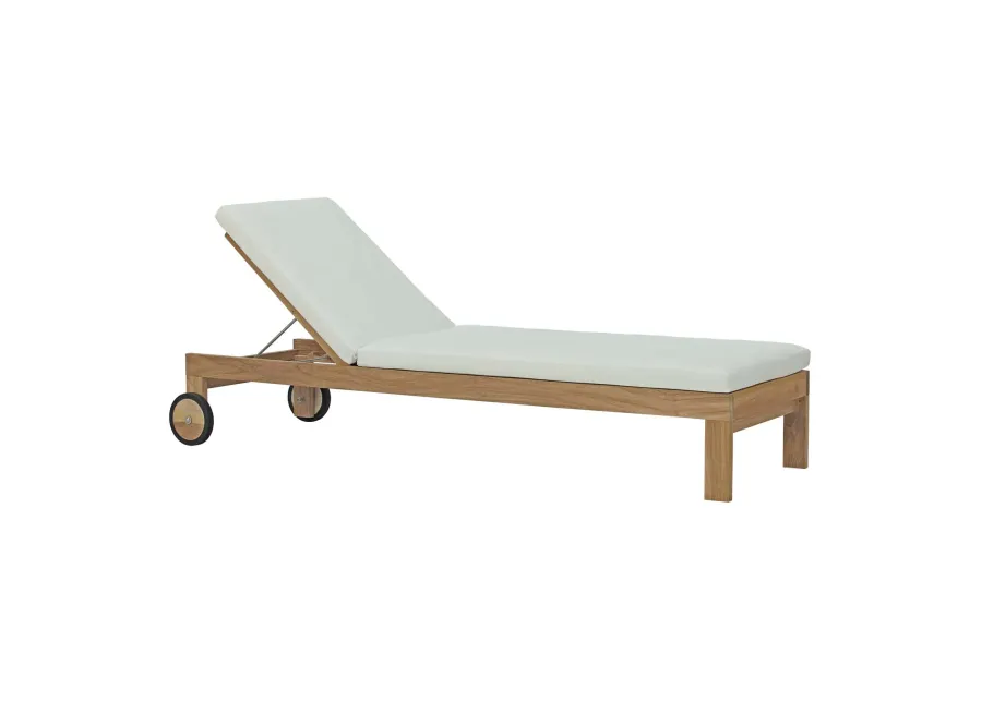 Upland Outdoor Patio Teak Chaise