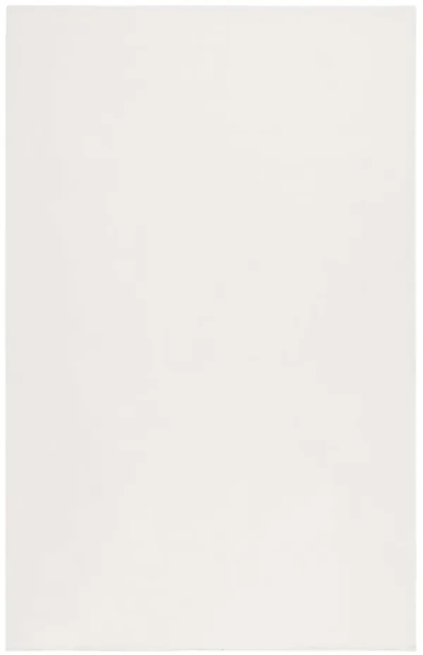 FAUX RABBIT FUR 100 BEIGE 6' x 9' Medium Rectangle Rug