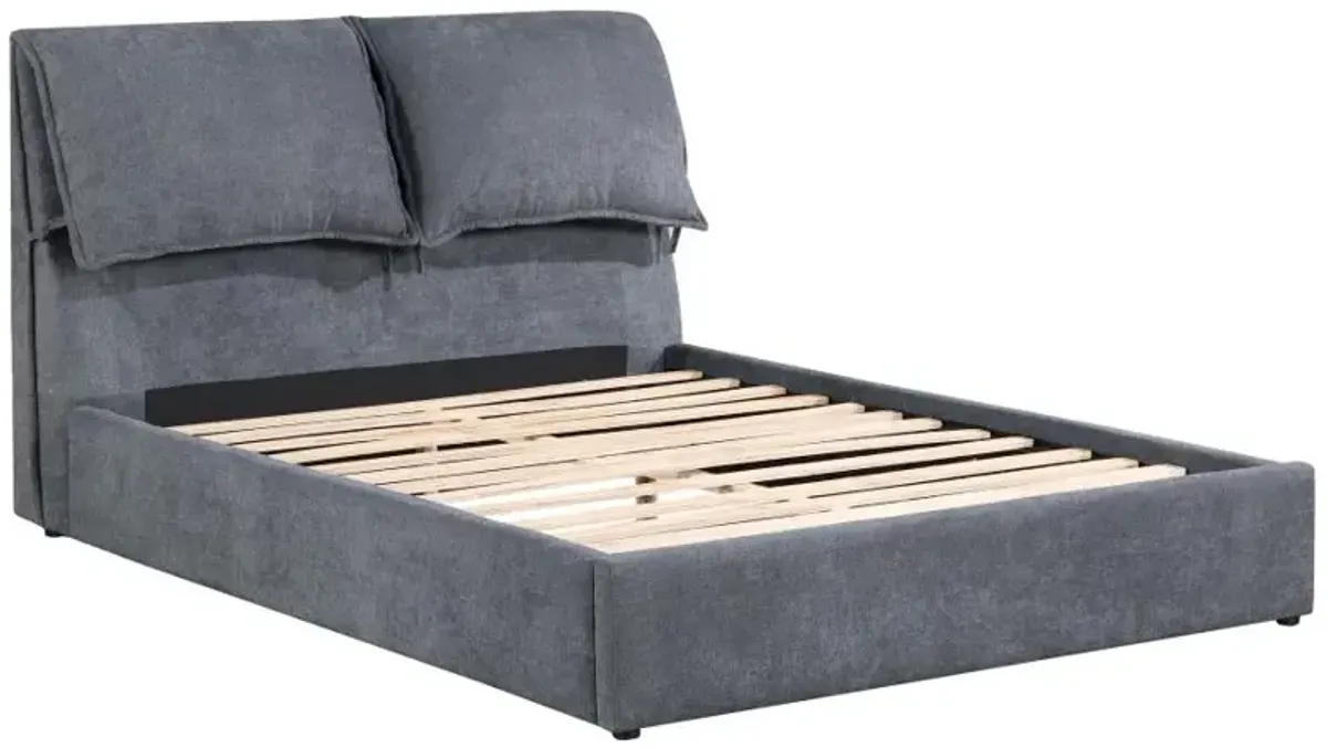 Braedon Platform Bed with Pillow Headboard