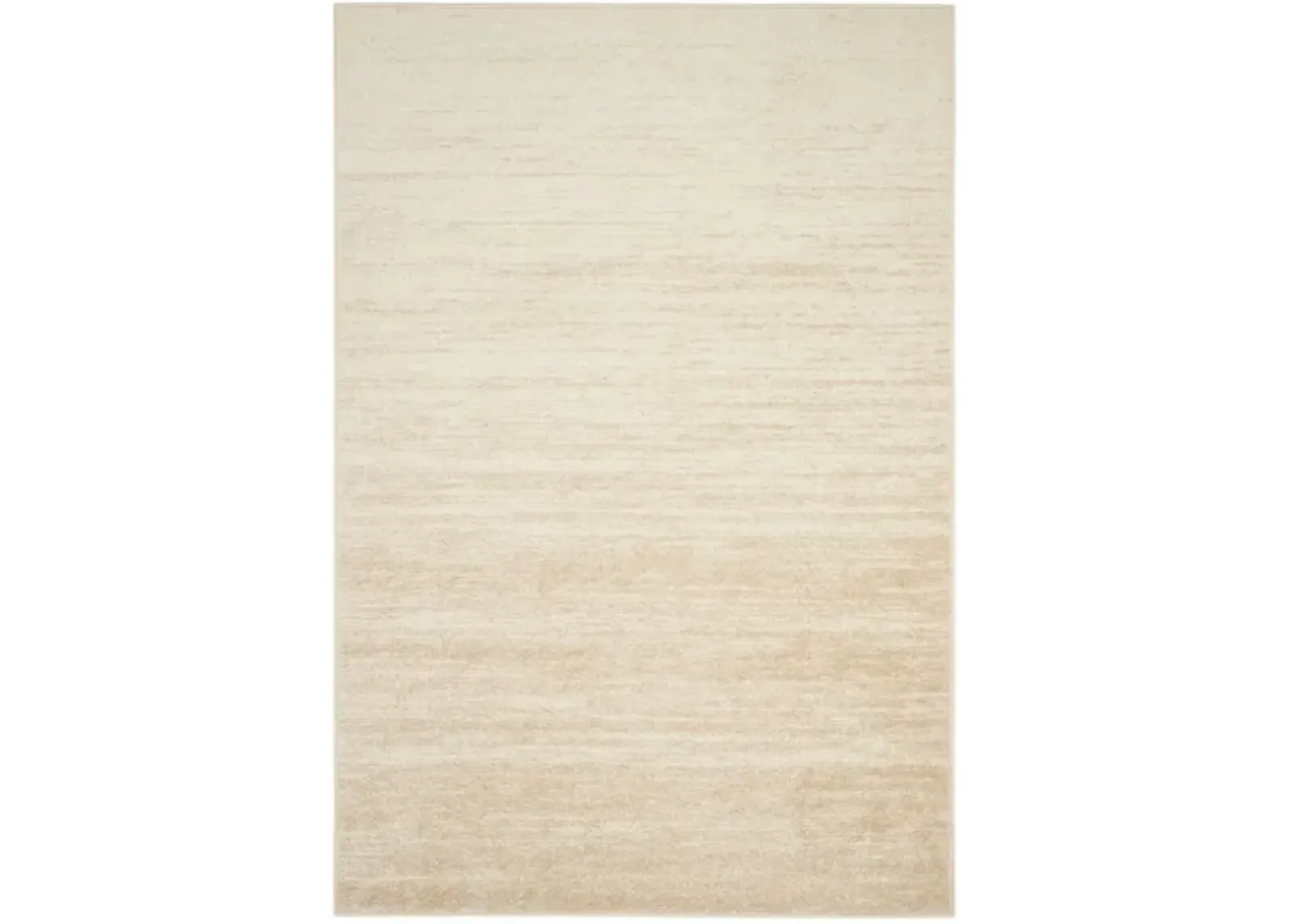 Adirondack Contemporary Champagne / Cream 6' X 6' Square Powerloomed Rug