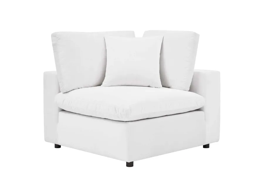 Commix Down Filled Overstuffed Performance Velvet Corner Chair