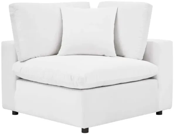 Commix Down Filled Overstuffed Performance Velvet Corner Chair