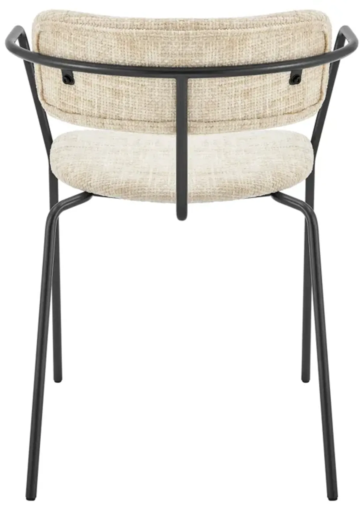 Alivia KD Fabric Dining Side Arm Chair, Allure Cream