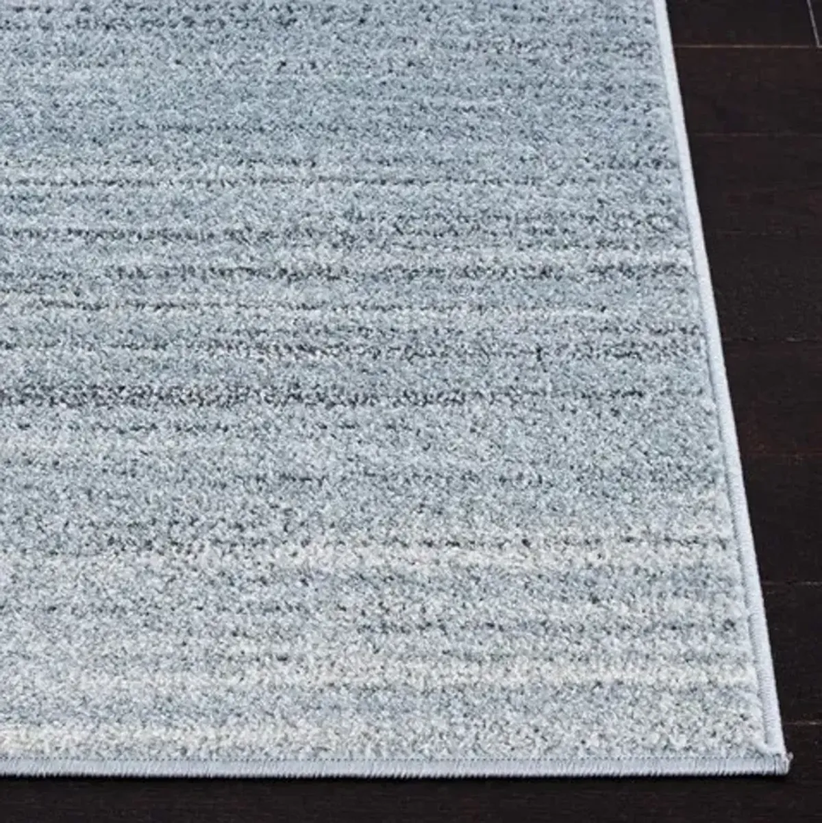 Adirondack Contemporary Grey / Light Grey 2'-6" X 6' Powerloomed Rug