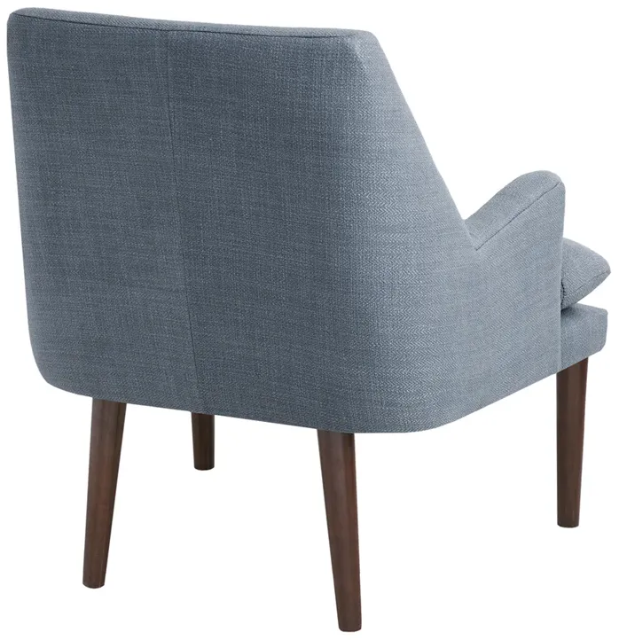 Madison Park Taylor Blue Mid-Century Accent Chair