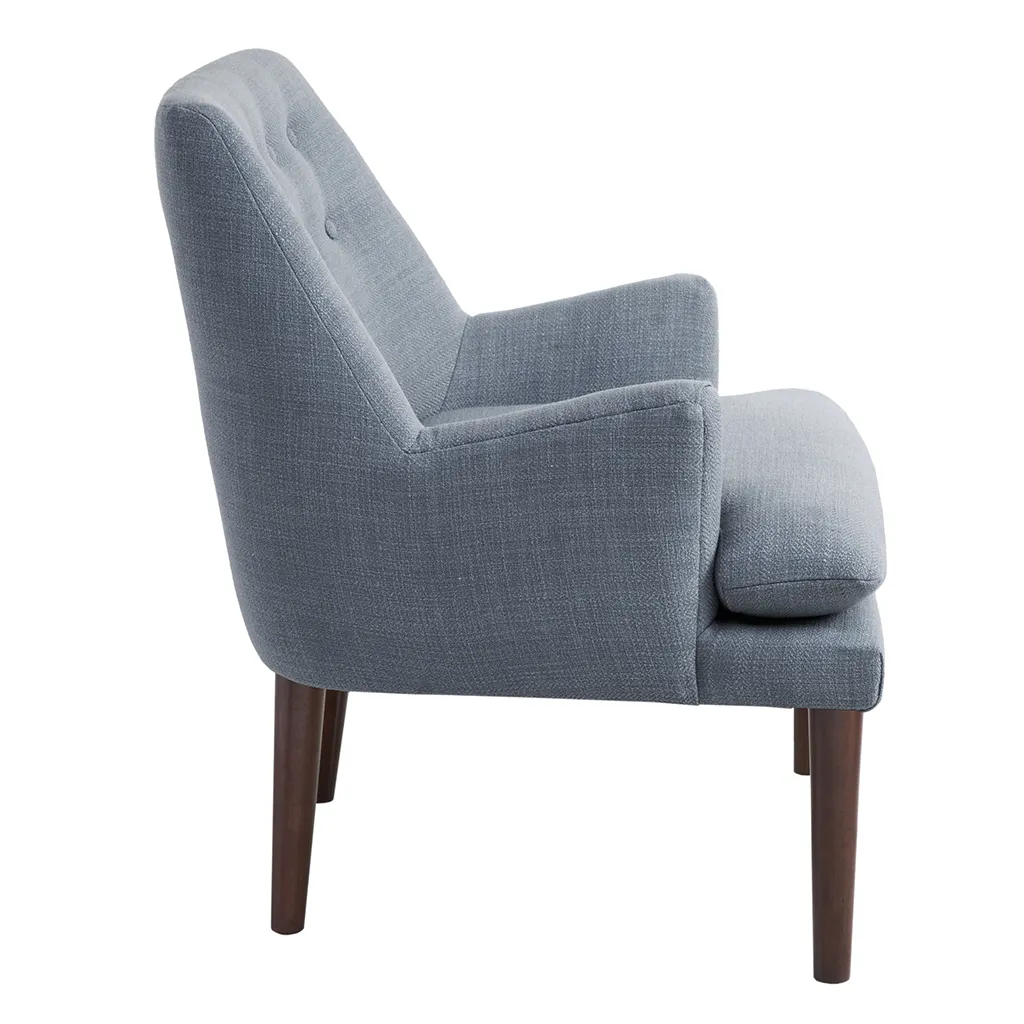 Madison Park Taylor Blue Mid-Century Accent Chair