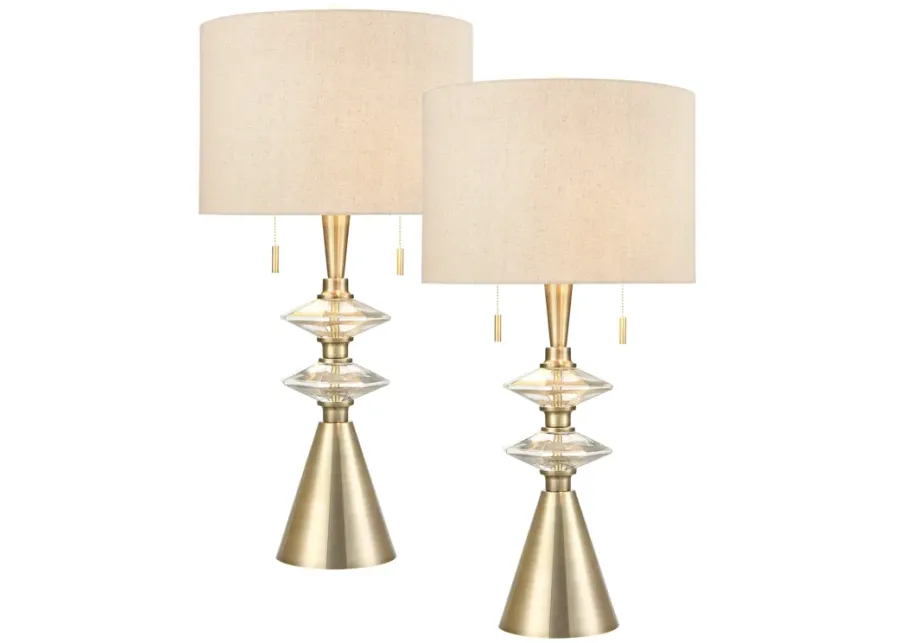 Annetta Table Lamp - Set of 2 Brass