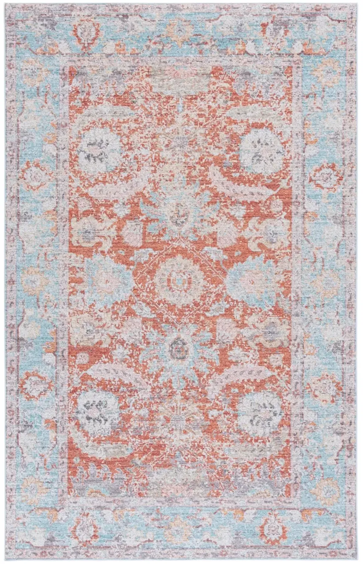 TUCSON 908 TURQUOISE  9' x 12' Large Rectangle Rug