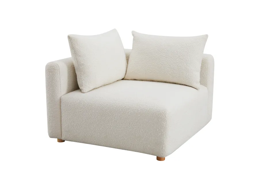 Hangover Cream Boucle Modular Corner Chair