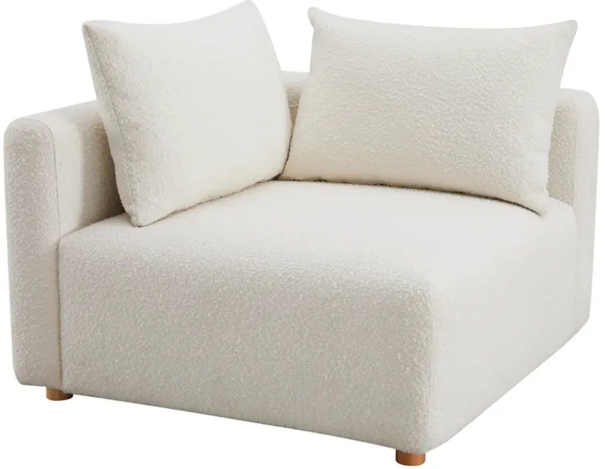 Hangover Cream Boucle Modular Corner Chair