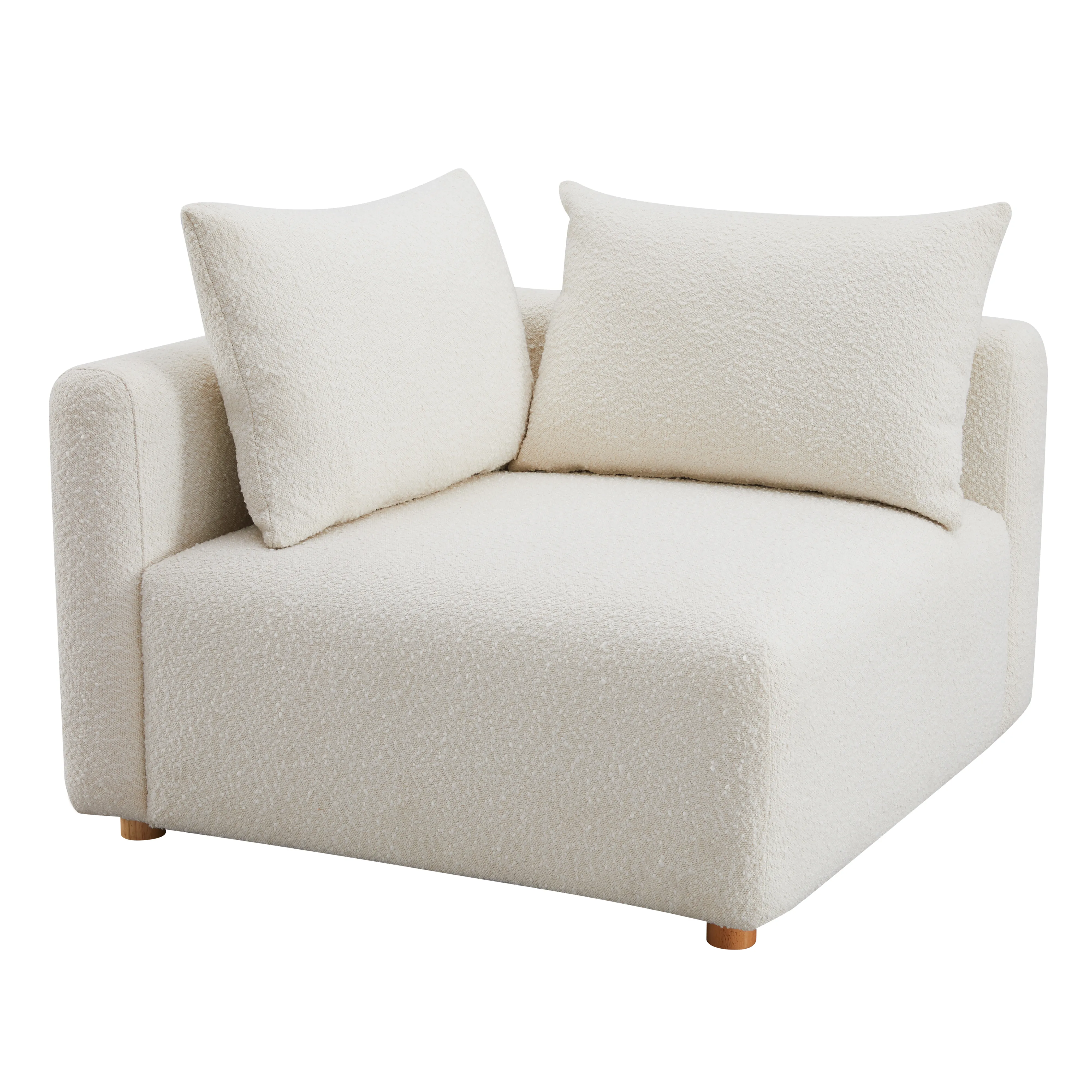 Hangover Cream Boucle Modular Corner Chair