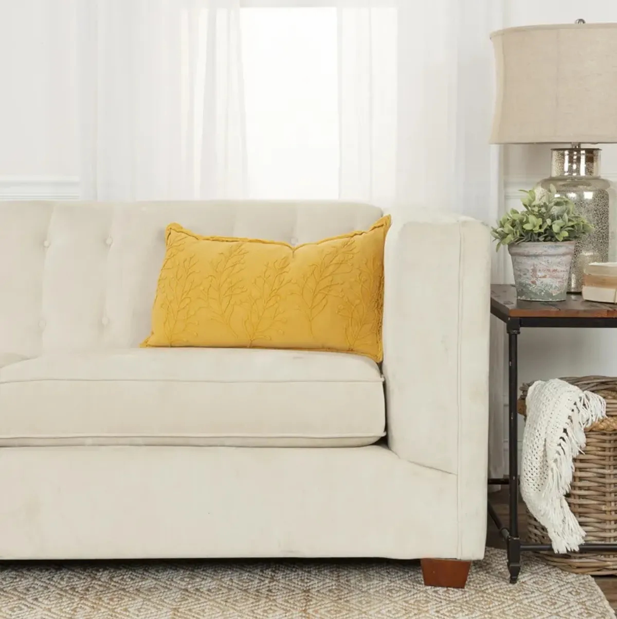 Botanical Gold Pillow