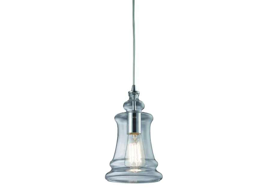 Menlow Park 6" Wide 1-Light Mini Pendant - Polished Chrome