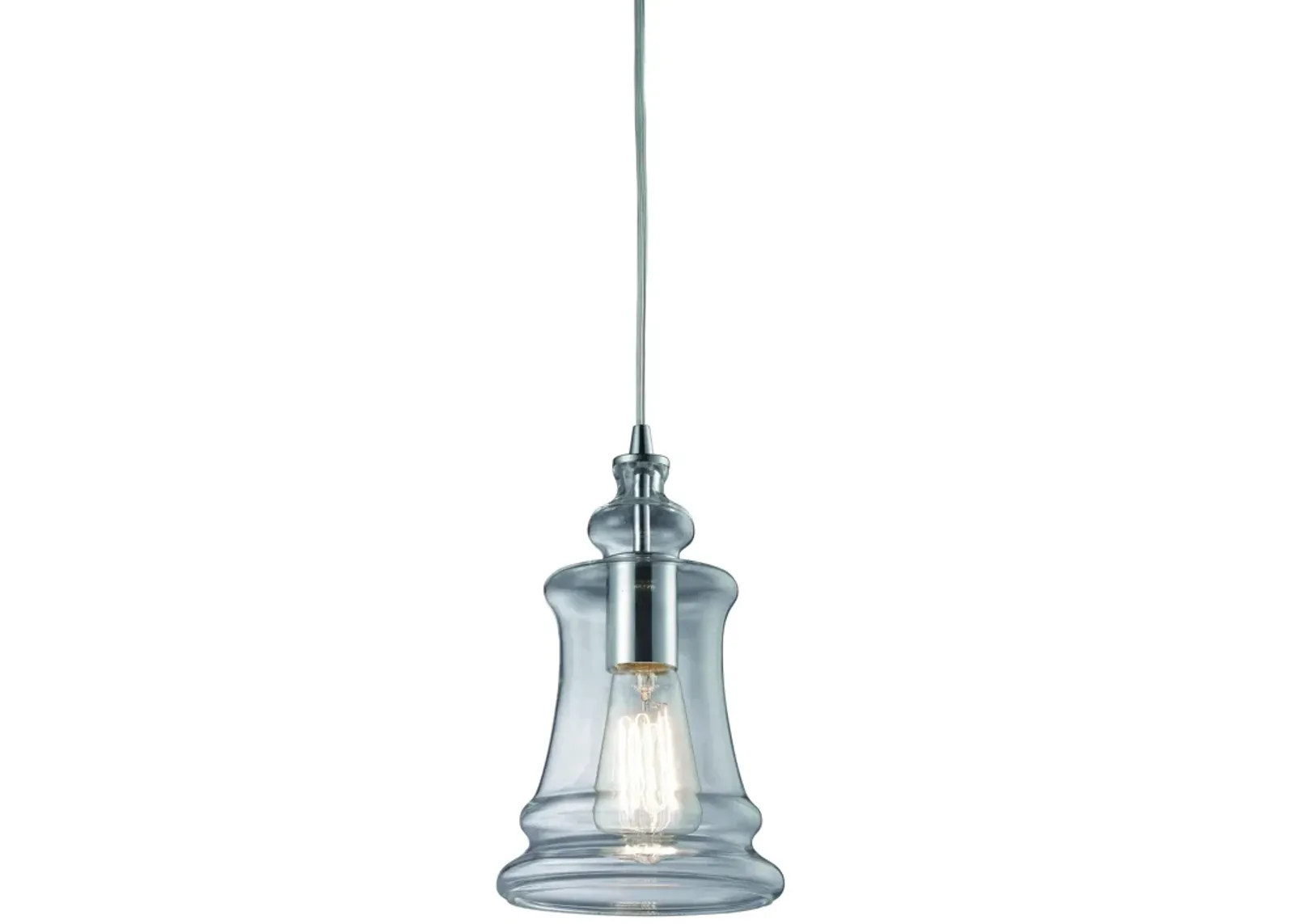 Menlow Park 6" Wide 1-Light Mini Pendant - Polished Chrome