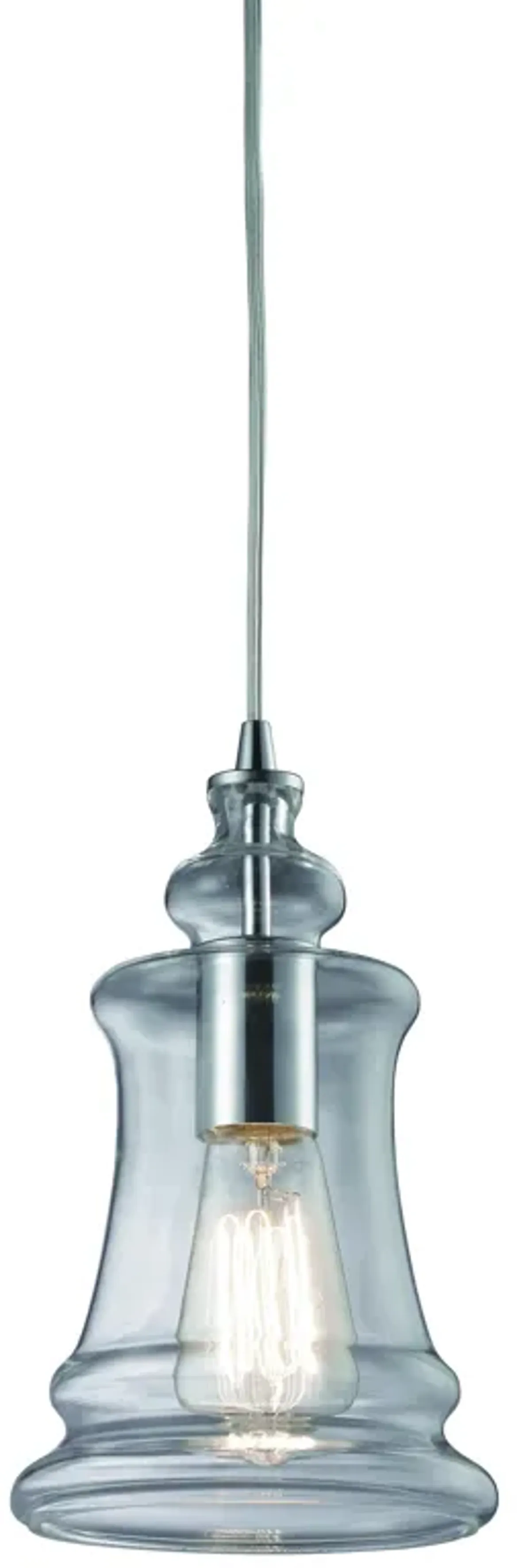 Menlow Park 6" Wide 1-Light Mini Pendant - Polished Chrome