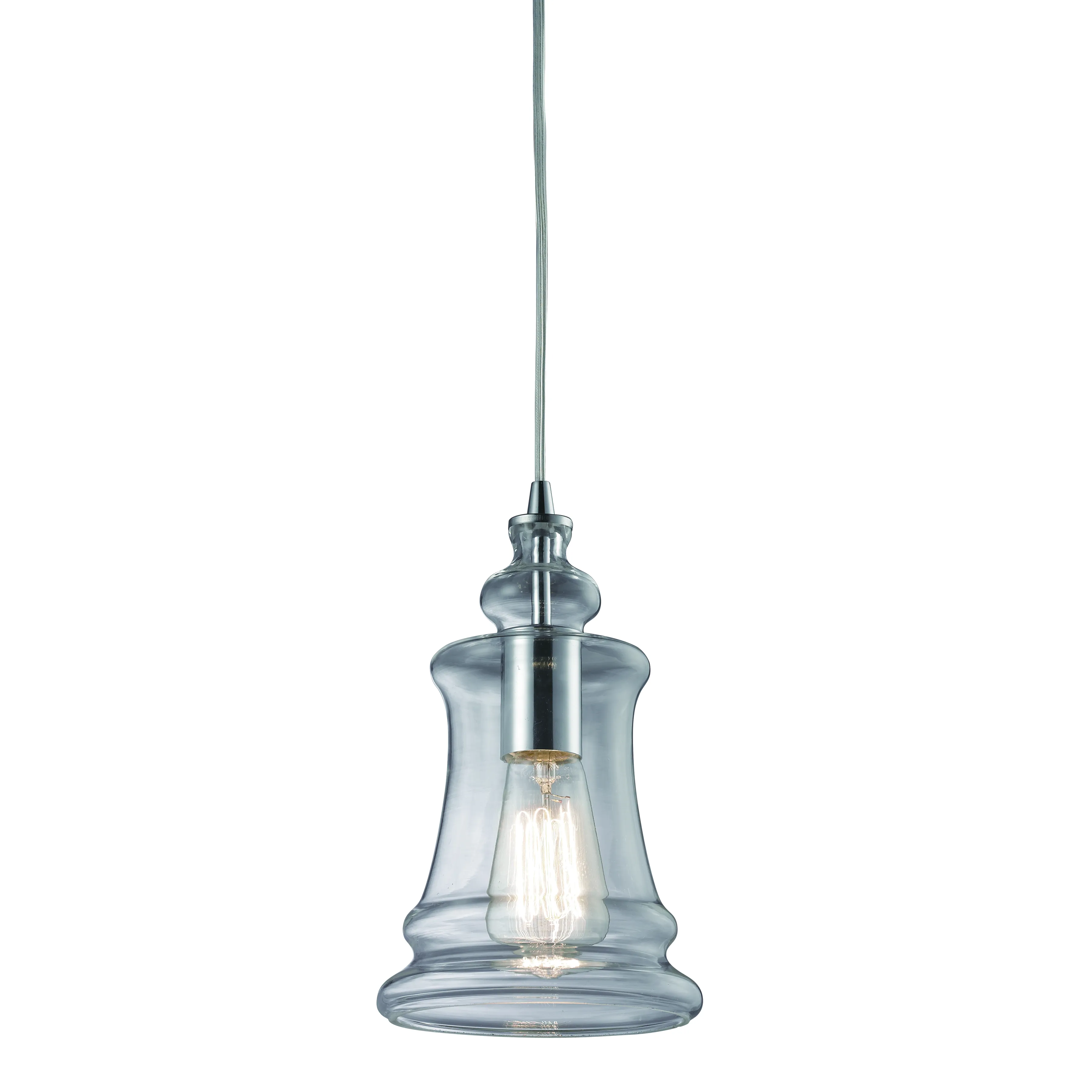 Menlow Park 6" Wide 1-Light Mini Pendant - Polished Chrome