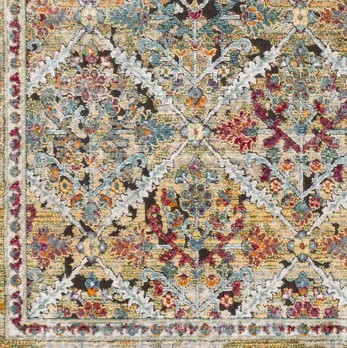 Herati HER-2303 2' x 2'11" Machine Woven Rug