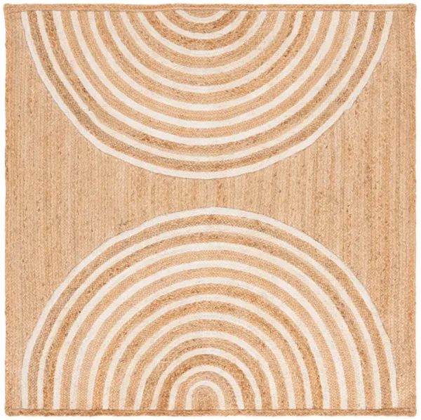 NATURAL FIBER 895 NATURAL  6' x 6' Square Square Rug