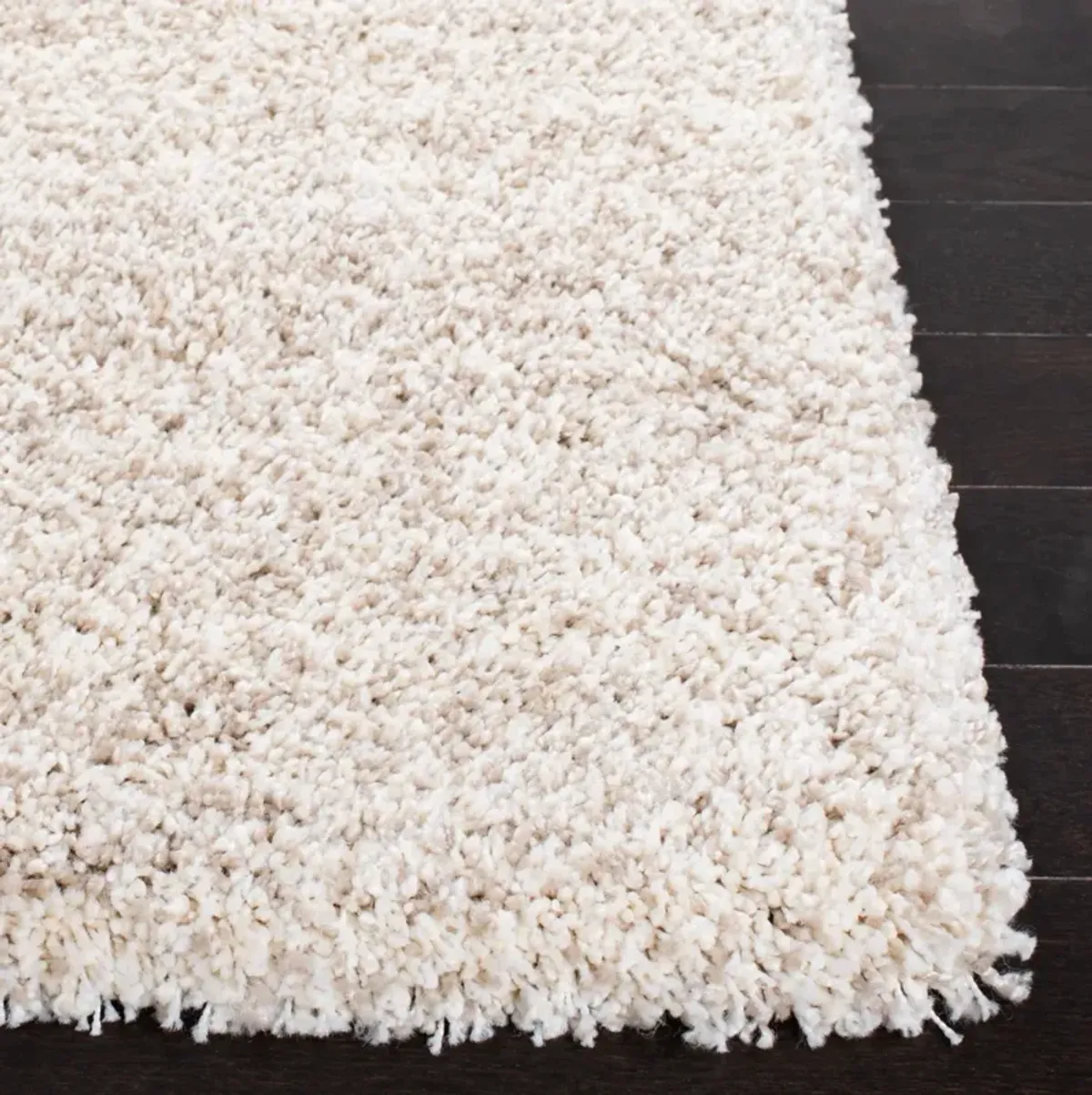 HUDSON SHAG 295 IVORY  2'-3' x 14' Runner Rug