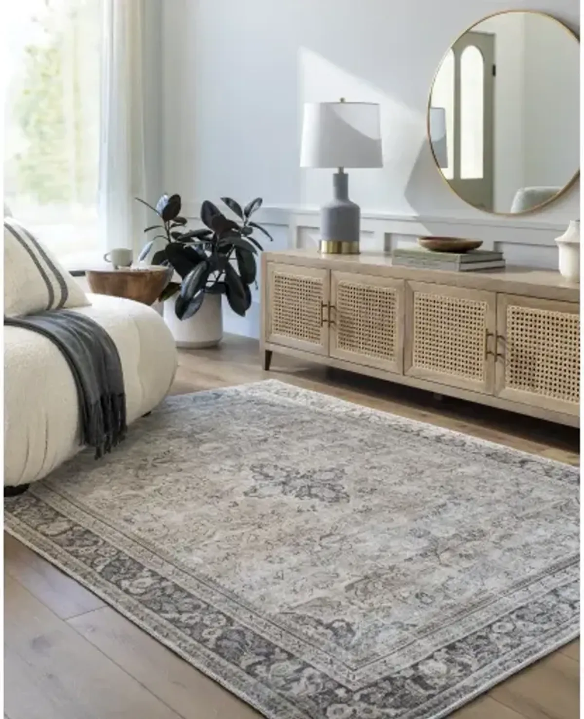 Darling BODA-2304 5'3" x 7' Machine Woven Rug