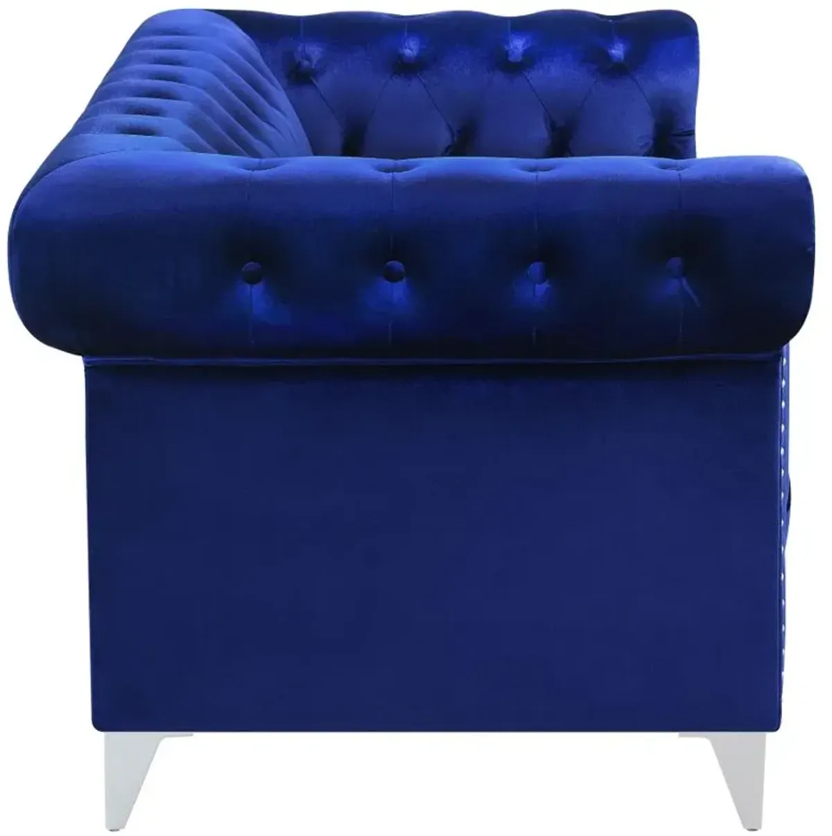 Bleker 2-piece Tuxedo Arm Living Room Set Blue