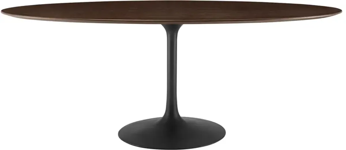 Lippa 78" Oval Wood Grain Dining Table