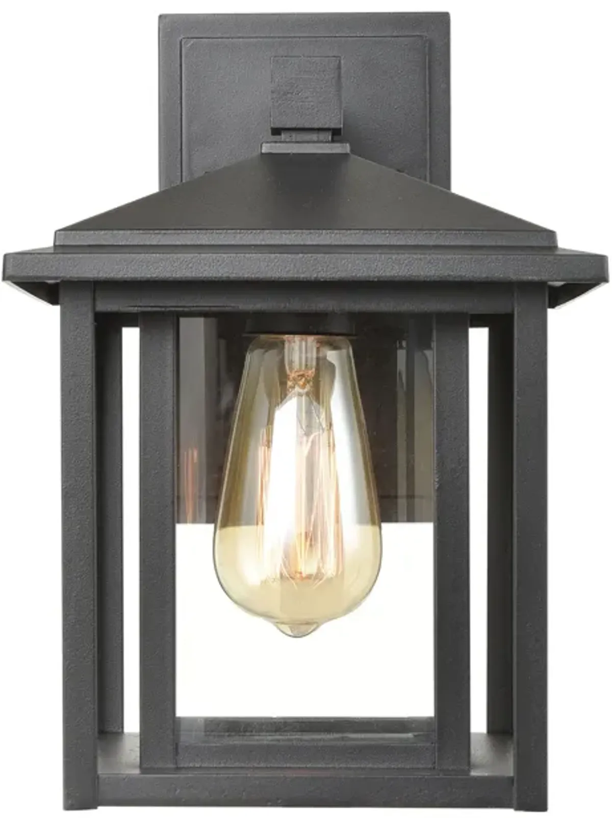 Solitude 11" High 1-Light Outdoor Sconce - Matte Black