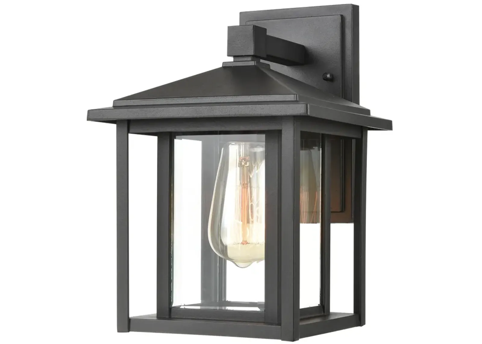 Solitude 11" High 1-Light Outdoor Sconce - Matte Black