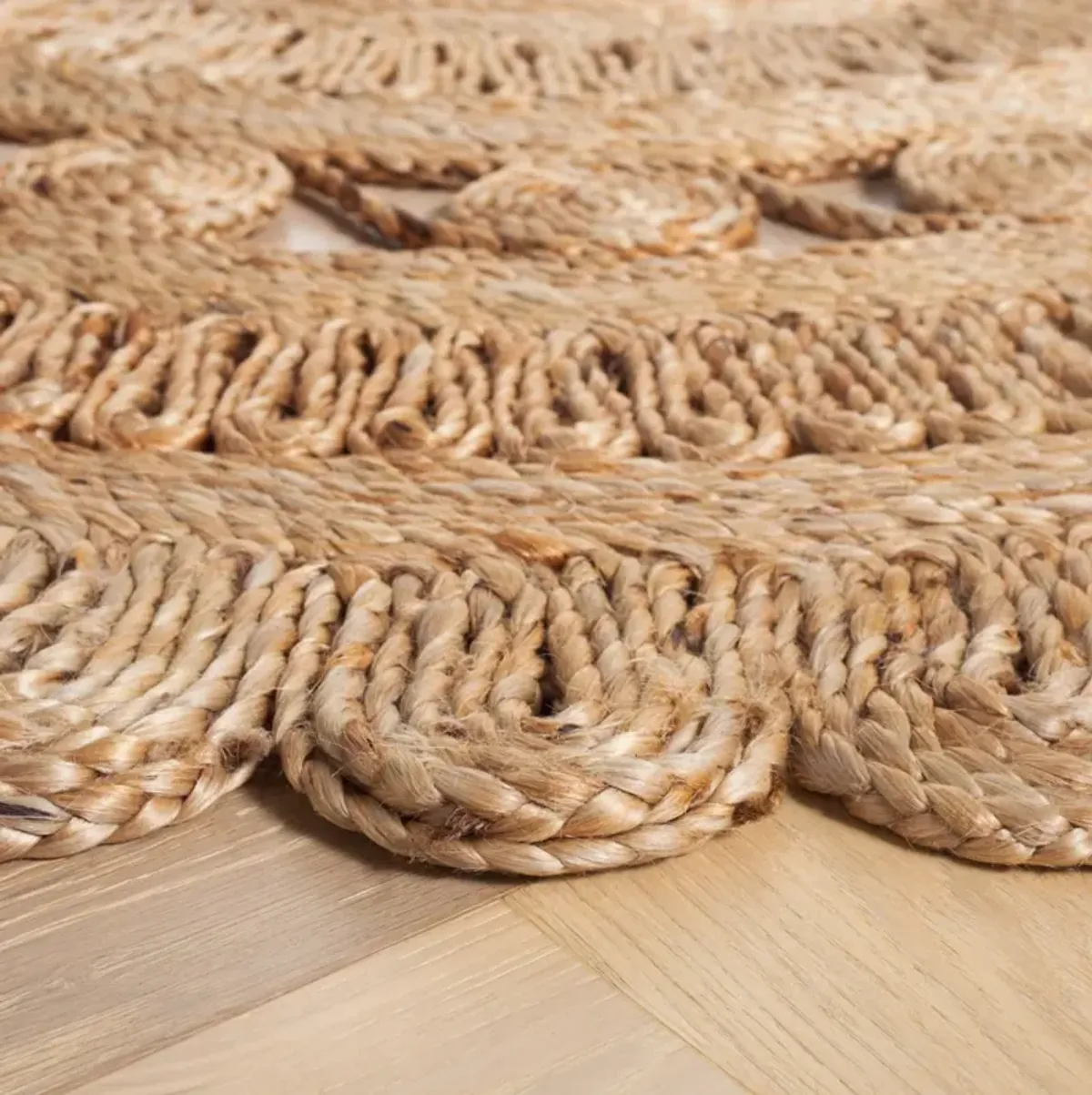 NATURAL FIBER 247 NATURAL 4' x 4' Round Round Rug