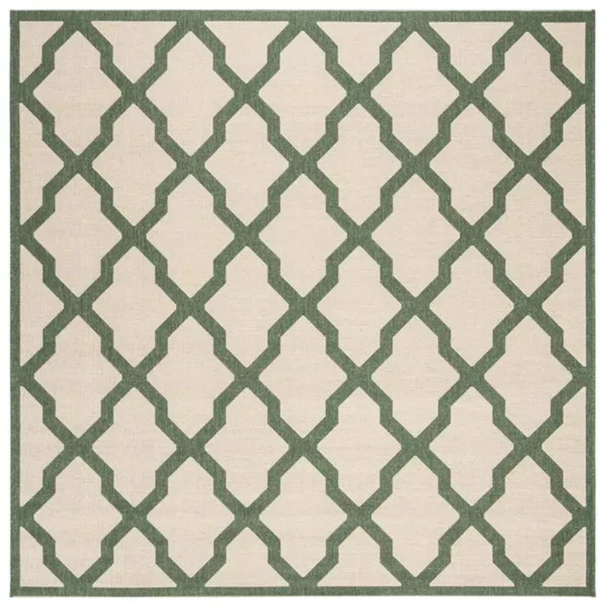 LINDEN 122 Collection LND122W-6R Cream / Green 6'-7" X 6'-7" Round