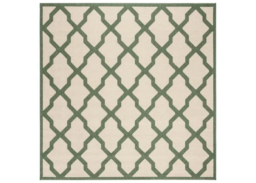 LINDEN 122 Collection LND122W-6R Cream / Green 6'-7" X 6'-7" Round