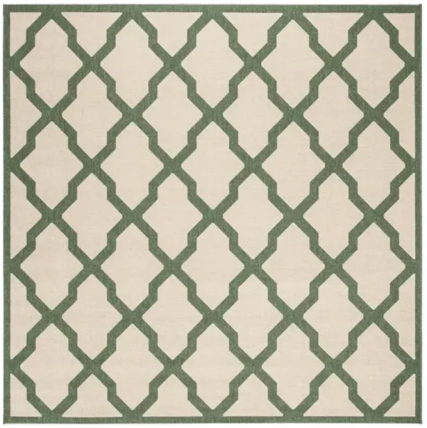 LINDEN 122 Collection LND122W-6R Cream / Green 6'-7" X 6'-7" Round