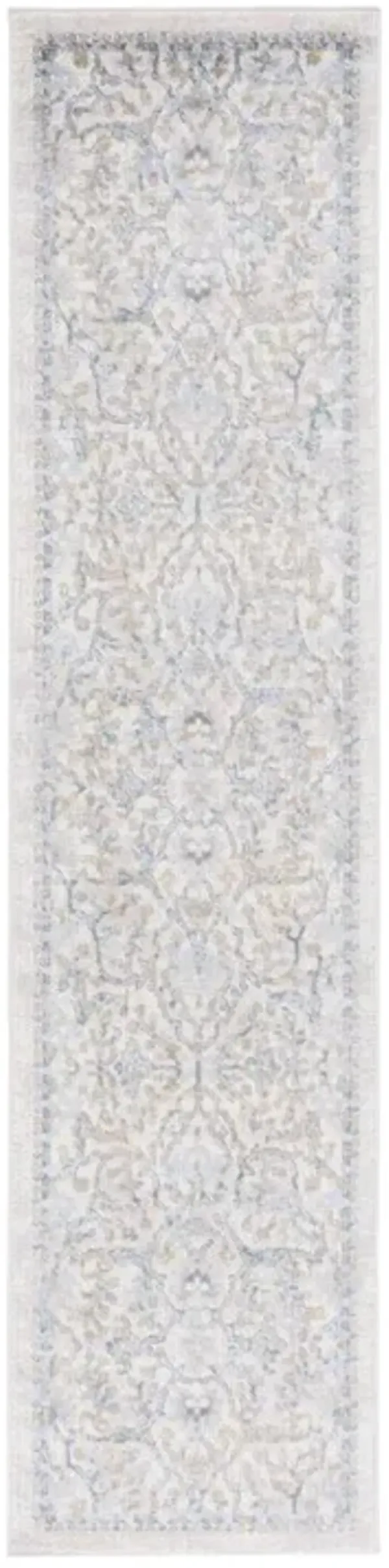 PALMA 336 Blue 2'-2' X 9' Runner Rug