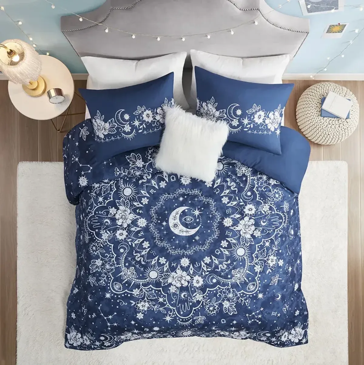 Intelligent Design Stella Navy Celestial Duvet Cover Set