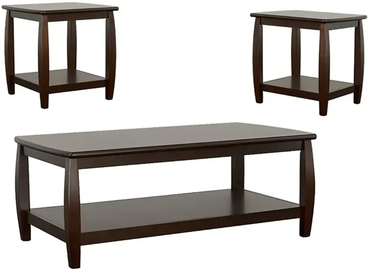 Dixon 3-piece Coffee Table Set Espresso