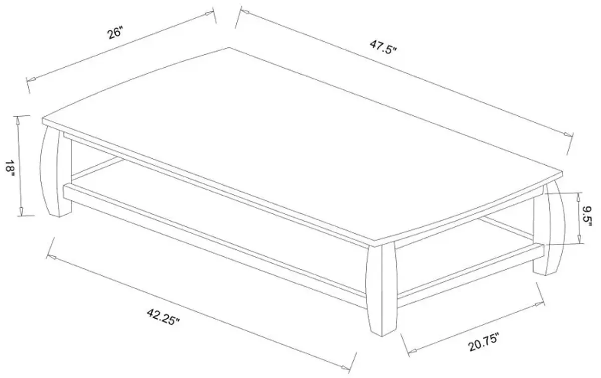 Dixon 3-piece Coffee Table Set Espresso