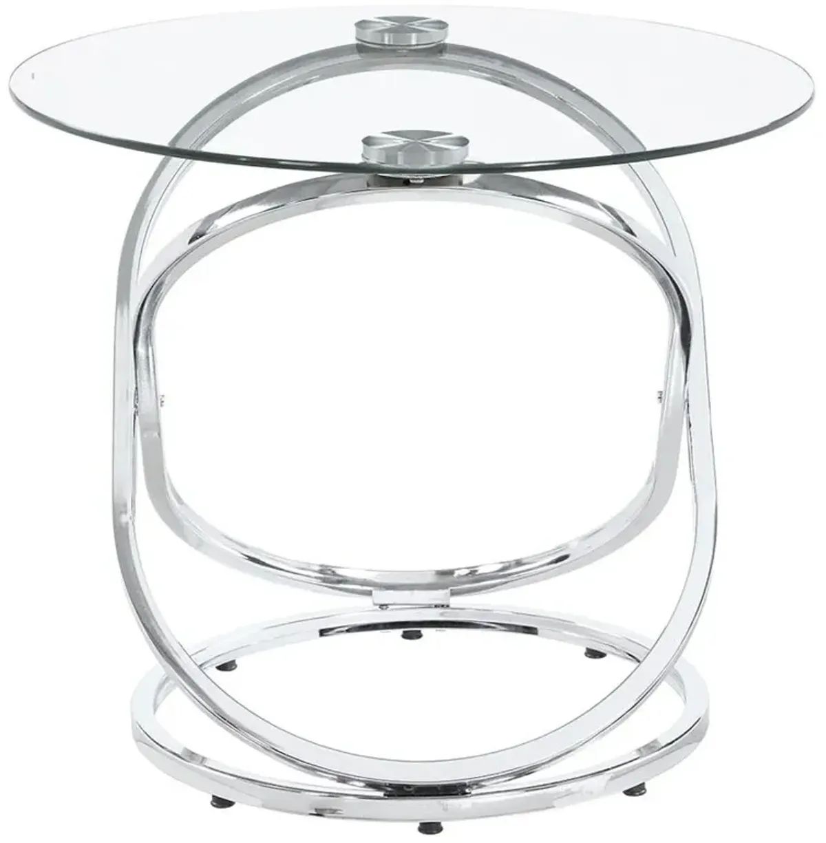 Warren 3-piece Occasional Set Chrome and Clear