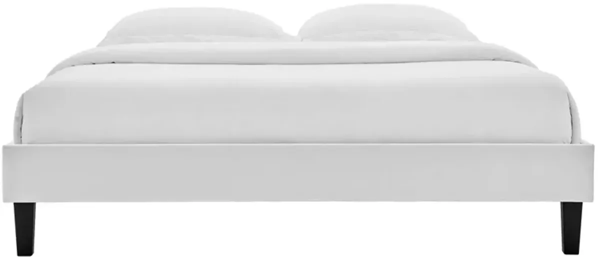 Reign Full Performance Velvet Platform Bed Frame