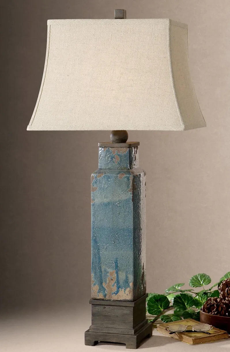 Soprana Blue Table Lamp