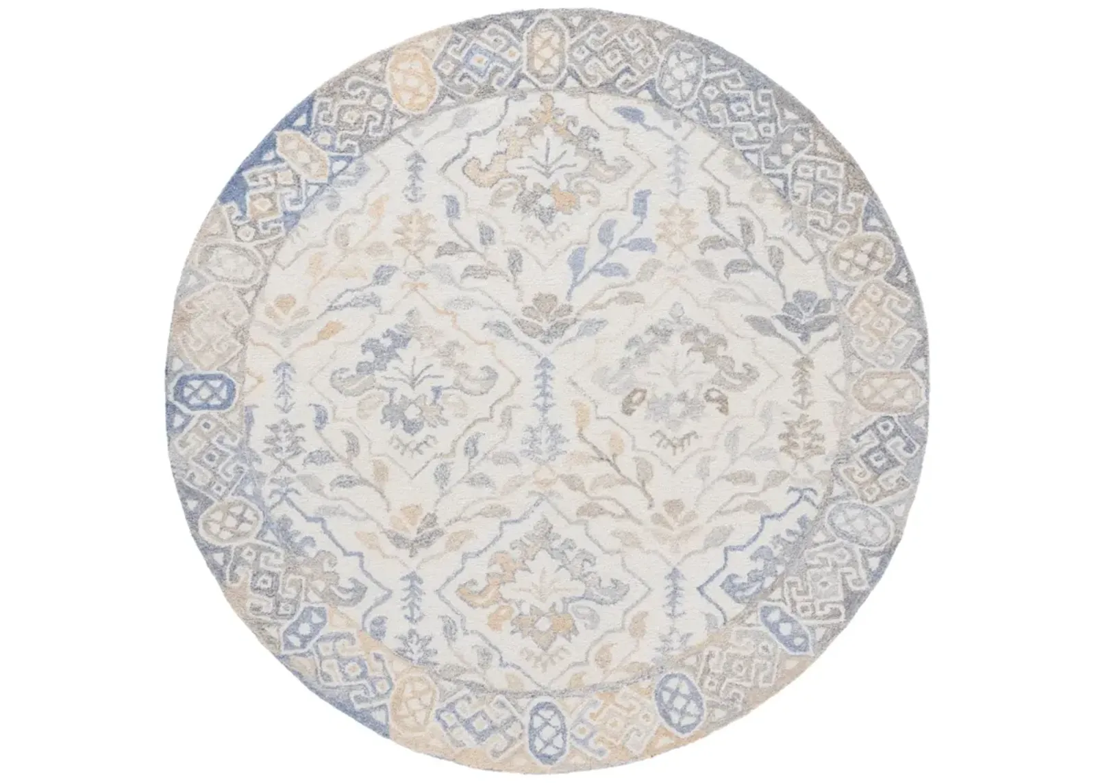 RENEWAL 801 BEIGE  6' x 6' Round Round Rug