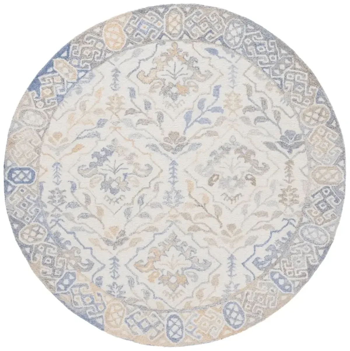 RENEWAL 801 BEIGE  6' x 6' Round Round Rug