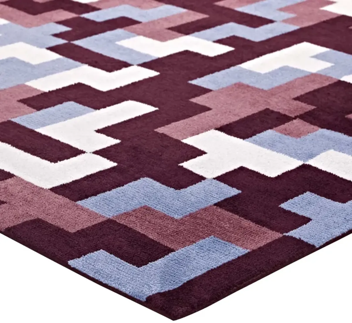 Andela Interlocking Block Mosaic 5x8 Area Rug