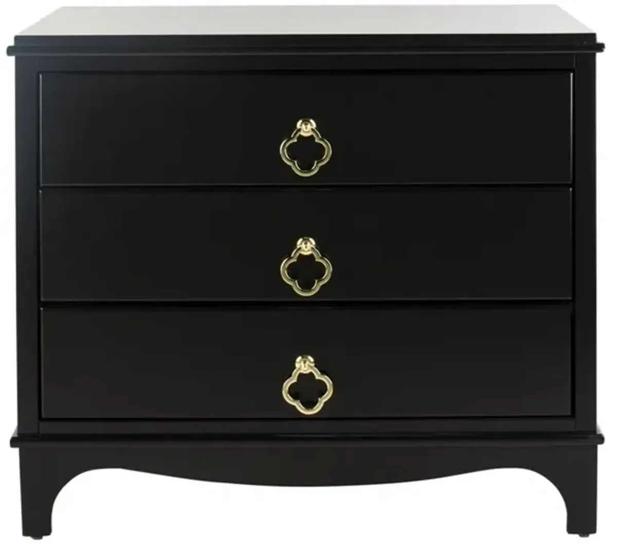 Hannon 3 Drawer Contemporary Nightstand