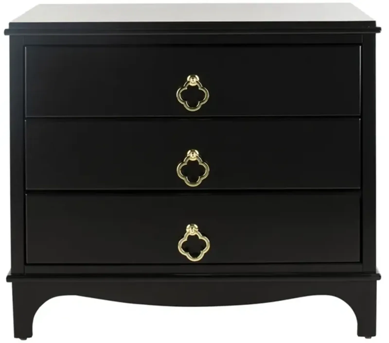 Hannon 3 Drawer Contemporary Nightstand