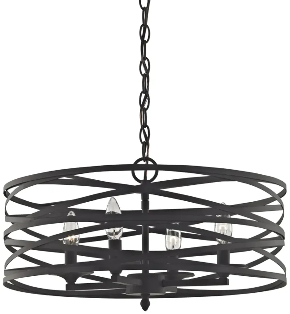 Vorticy 20" Wide 4-Light Chandelier - Oil Rubbed Bronze