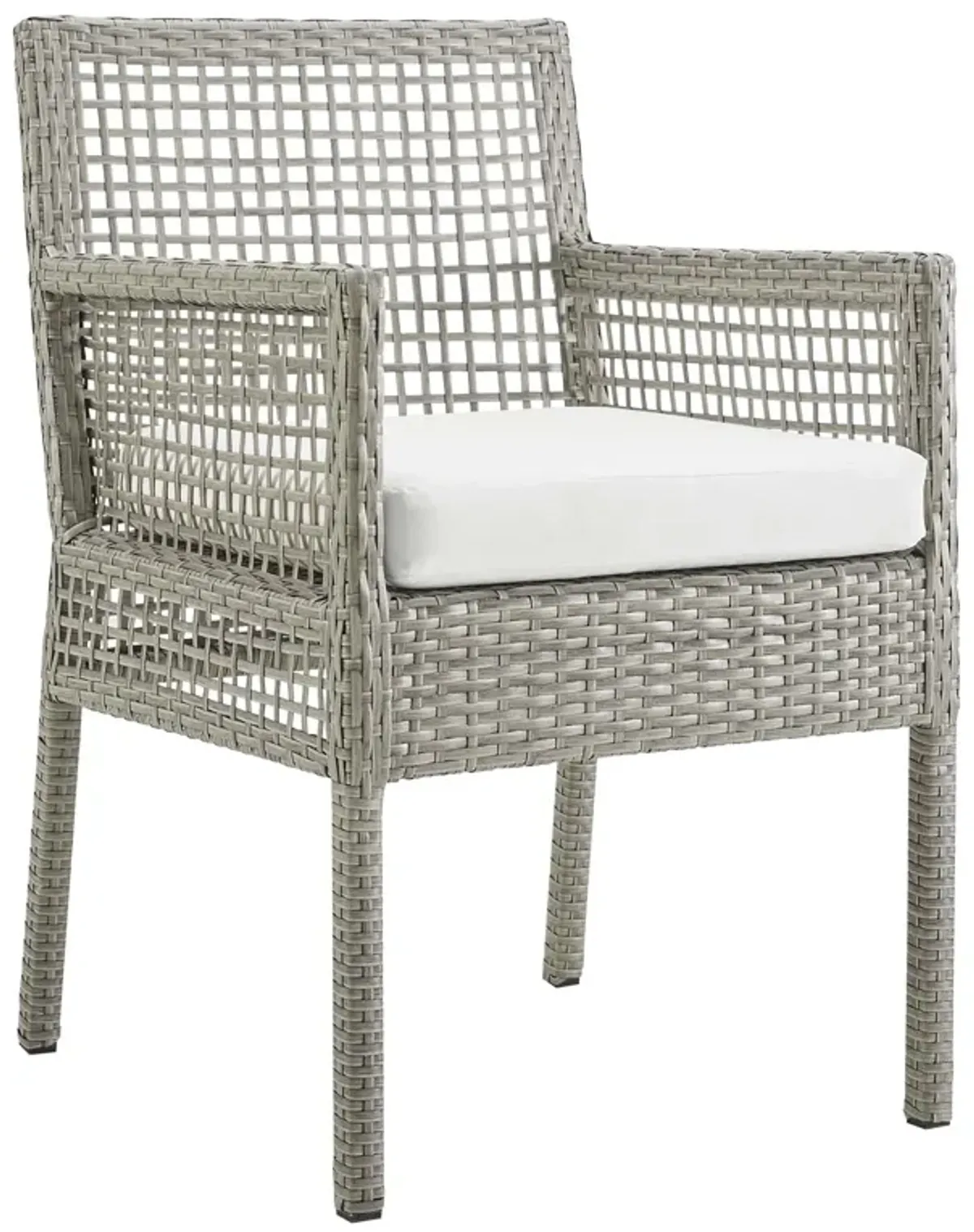 Aura Dining Armchair Outdoor Patio Wicker Rattan Set of 4