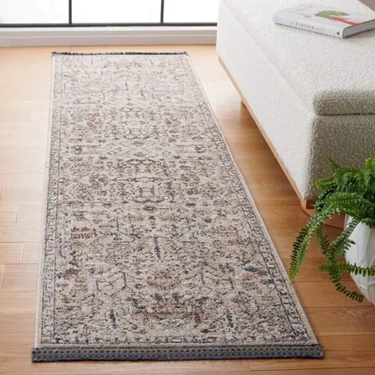 VIVALDI 568 Blue  2'-2' X 8' Runner Rug