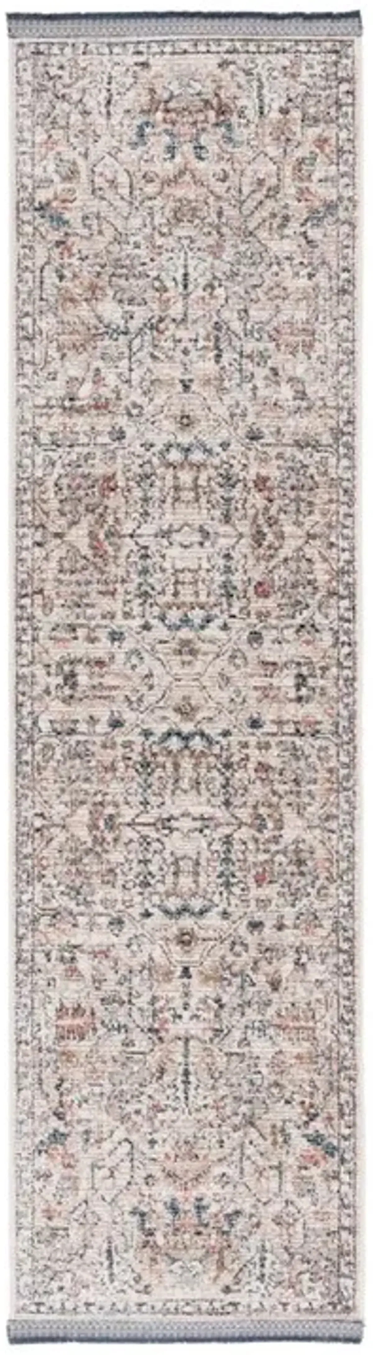 VIVALDI 568 Blue  2'-2' X 8' Runner Rug