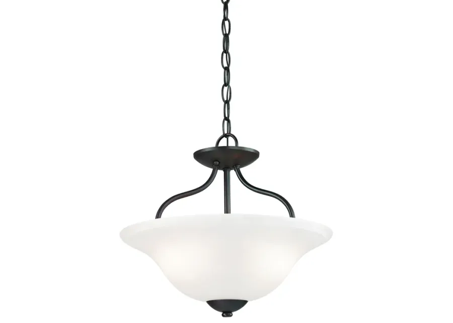 Conway 15" Wide 2-Light Semi Flush Mount - Oil Rubbed Bronze