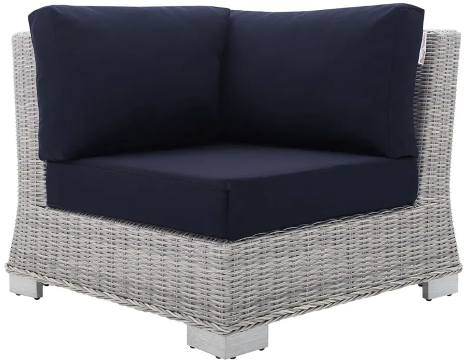 Conway Sunbrella® Outdoor Patio Wicker Rattan Corner Chair